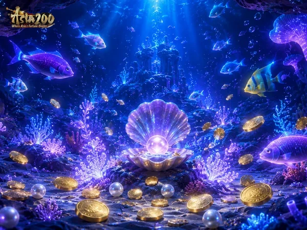 Tampilan permainan King of Fishing dengan suasana laut